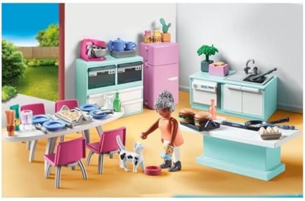Cuisine PLAYMOBIL avec îlot LIVRAISON GRATUITE, Envoi, Neuf, Ensemble complet