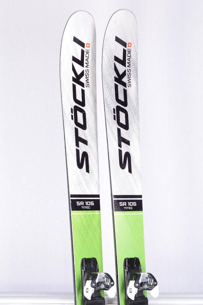 179 freeride ski's STOCKLI STORMRIDER 105, tail rocker, 160 tot 180 cm, Gebruikt, Carve, Salomon