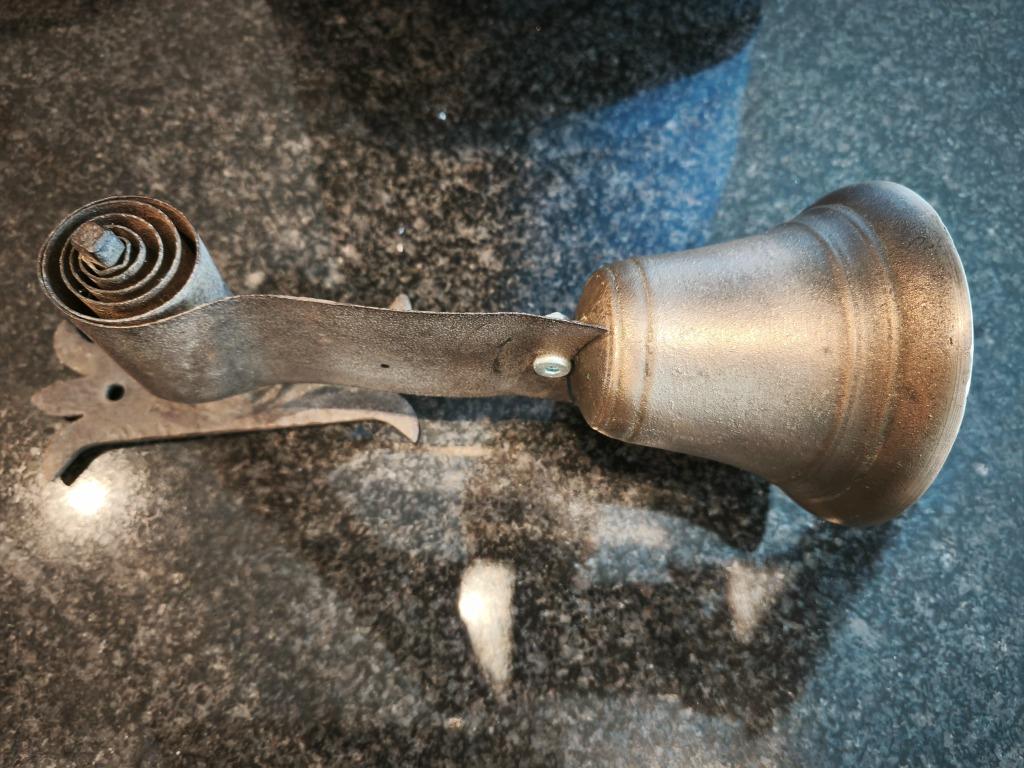 Antieke deurbel ,winkelbel., Antiek en Kunst, Antiek | Brons en Koper, Ophalen, Koper