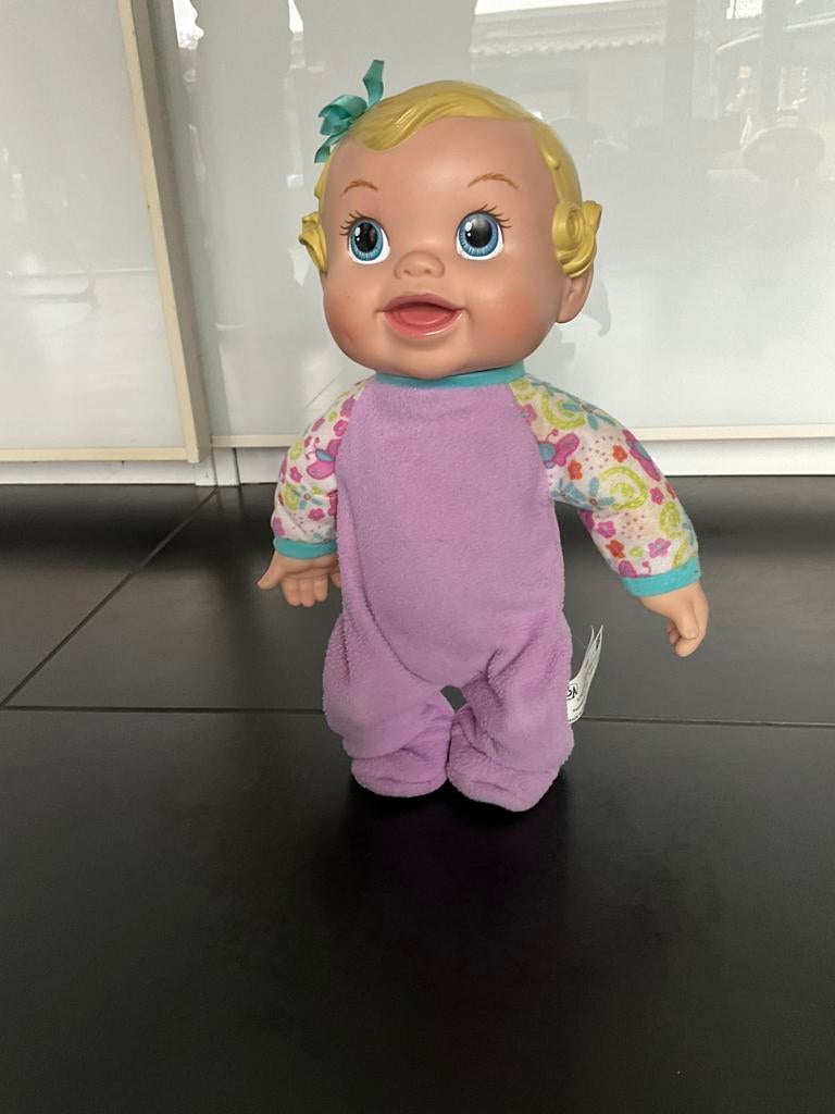 Schattige pop 27 cm kan staan, Ophalen, Gebruikt