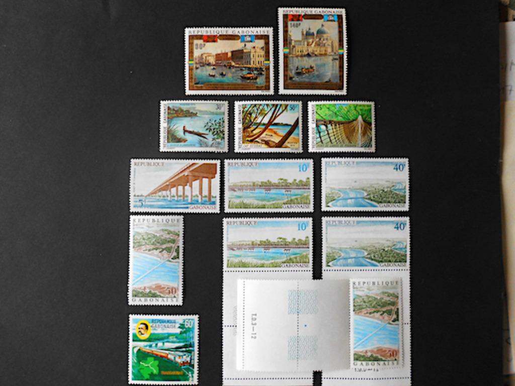 Gabon : 4 séries de timbres + extra (1972-1982), Envoi