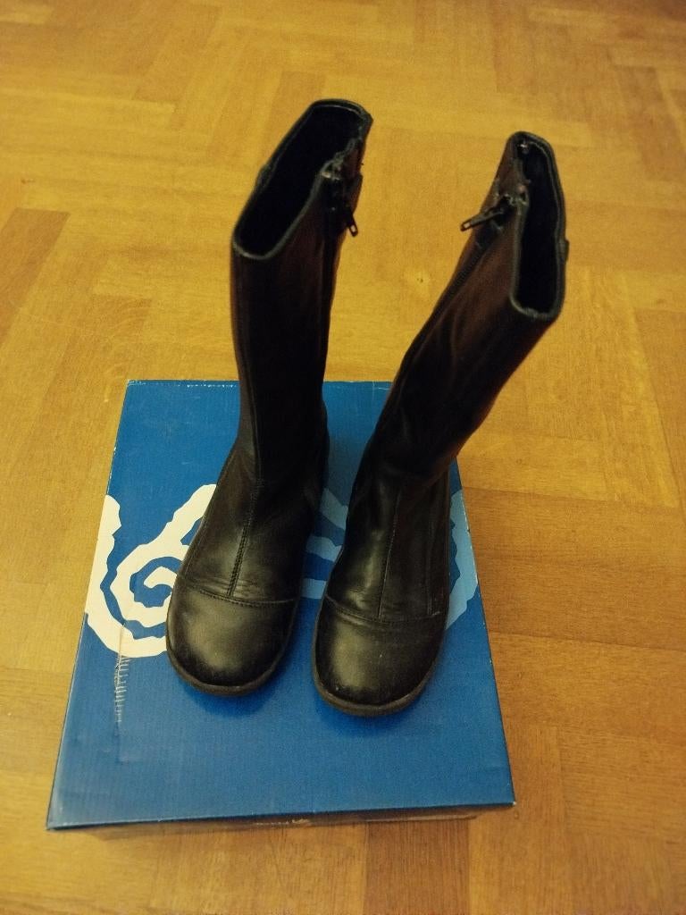 Zwarte leren laarzen, maat 31, meisje, zeer goede staat, Kinderen en Baby's, Little David, Meisje, Ophalen of Verzenden, Laarzen