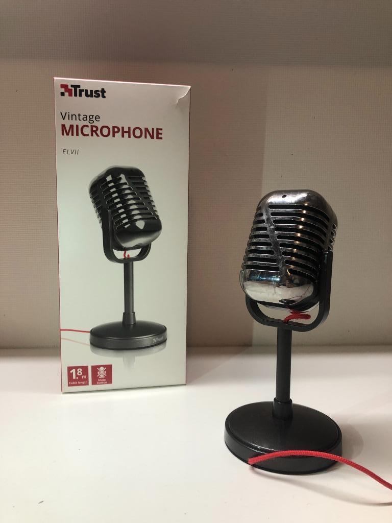 Microfoon TRUST Vintage ELVII, Muziek en Instrumenten, Ophalen, Gebruikt, Overige typen