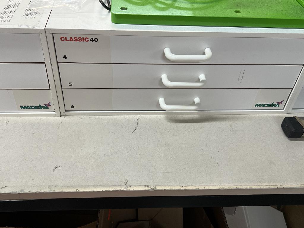 Borduurgaren Madeira Classic 40- volledige set, Hobby en Vrije tijd, Borduren en Borduurmachines, Ophalen, Zo goed als nieuw, Machineborduren