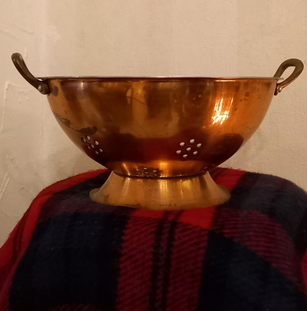 Vintage koperen vergiet '60, Antiek en Kunst, Ophalen of Verzenden