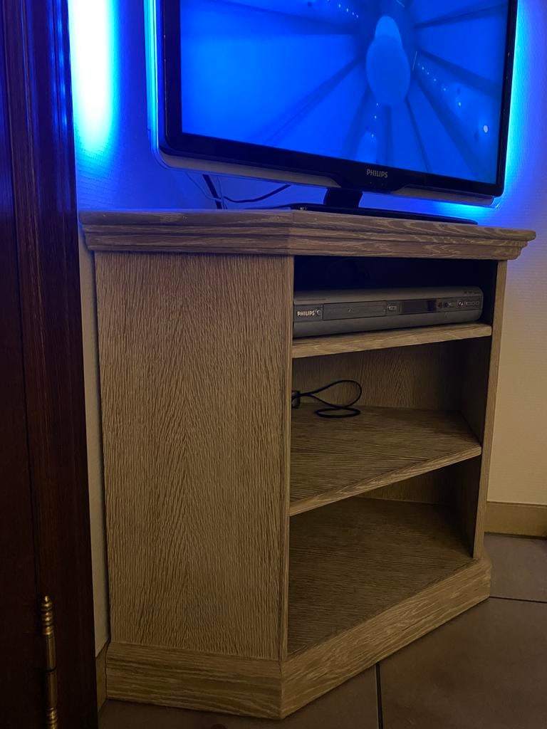 Meuble TV d'angle, Maison & Meubles, Enlèvement, Comme neuf