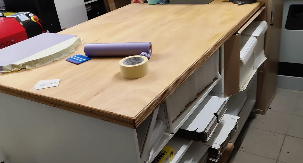 Grand établi avec étau sur roulettes, Enlèvement, Comme neuf, 120 à 170 cm, Étau