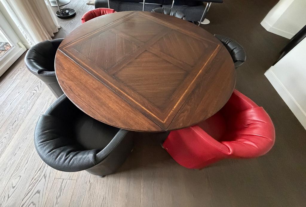 Rolf Benz clubfauteuils, Ophalen, Overige kleuren, Leer, Zo goed als nieuw