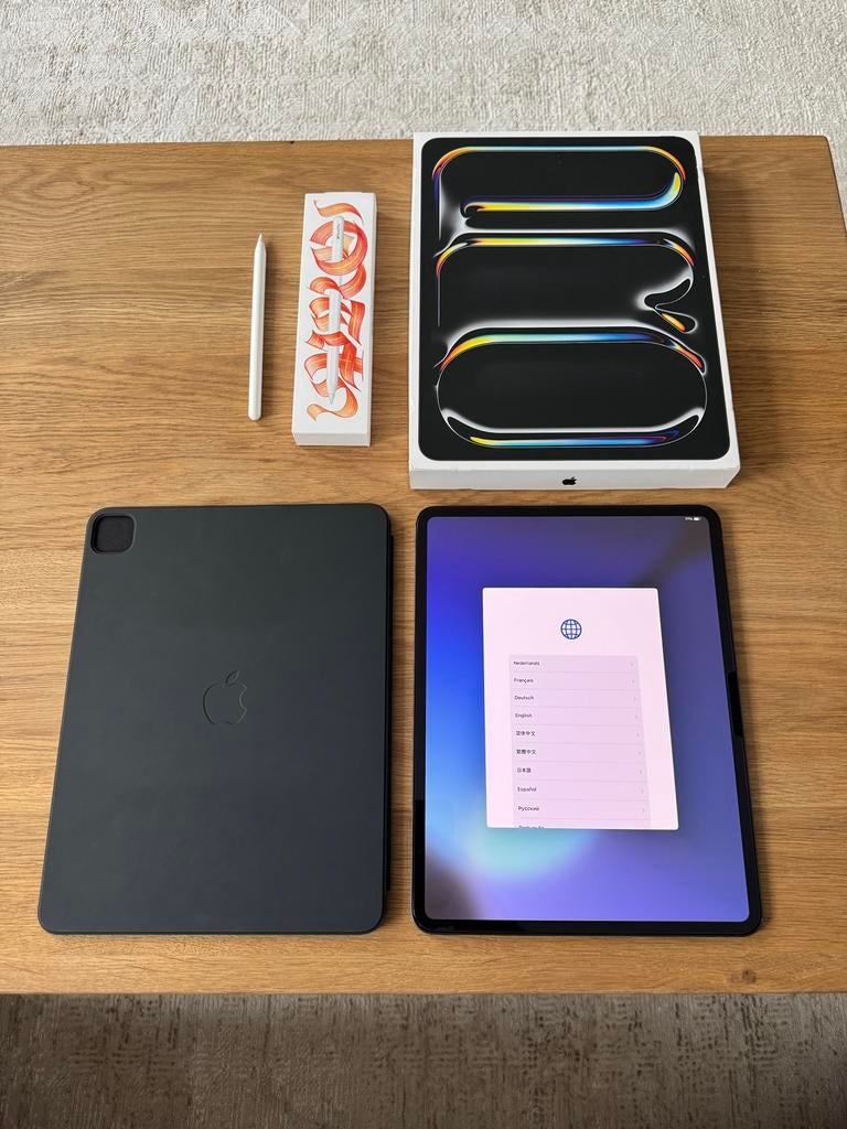 iPad Pro 13 inch M4 Wi-Fi - 256GB, Computers en Software, Apple iPads, Apple iPad, Zwart, Ophalen of Verzenden, Wi-Fi