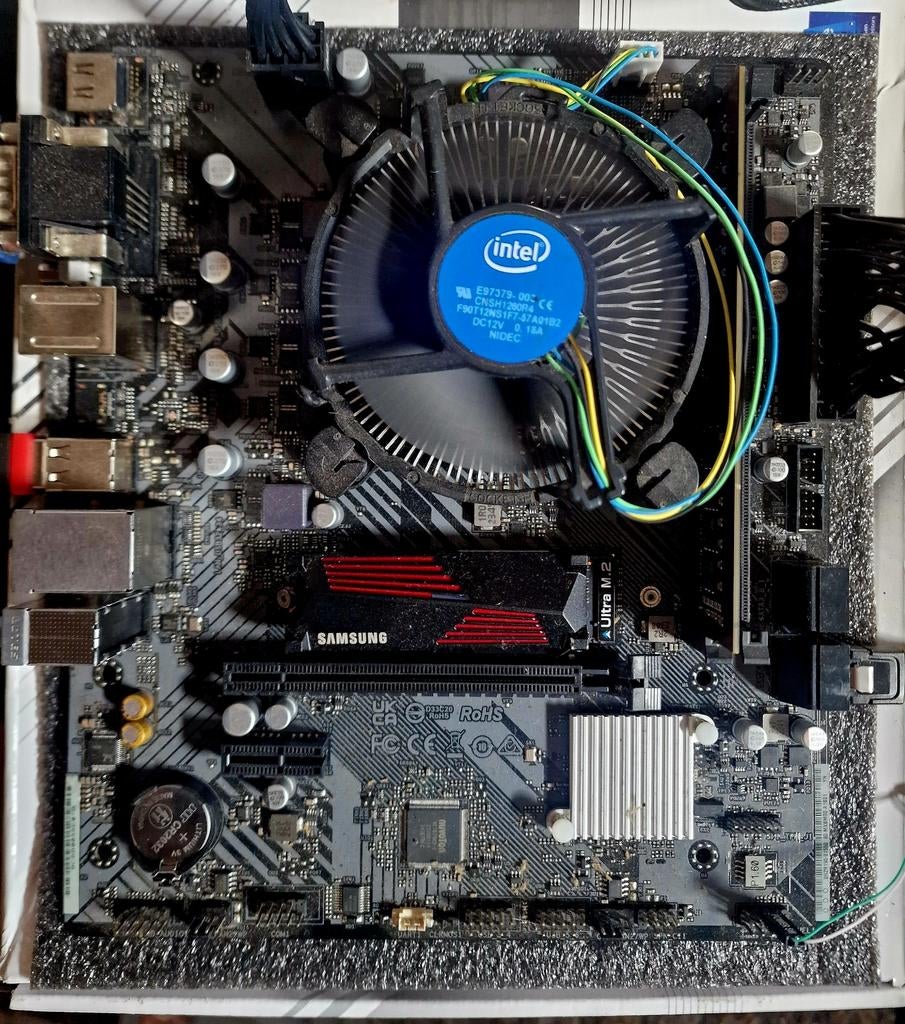 TestBench-PC (Mobo +Intel 10th Gen CPU + 8GB RAM + 500GB SSD, Computers en Software, 8 GB, Ophalen of Verzenden, Zo goed als nieuw