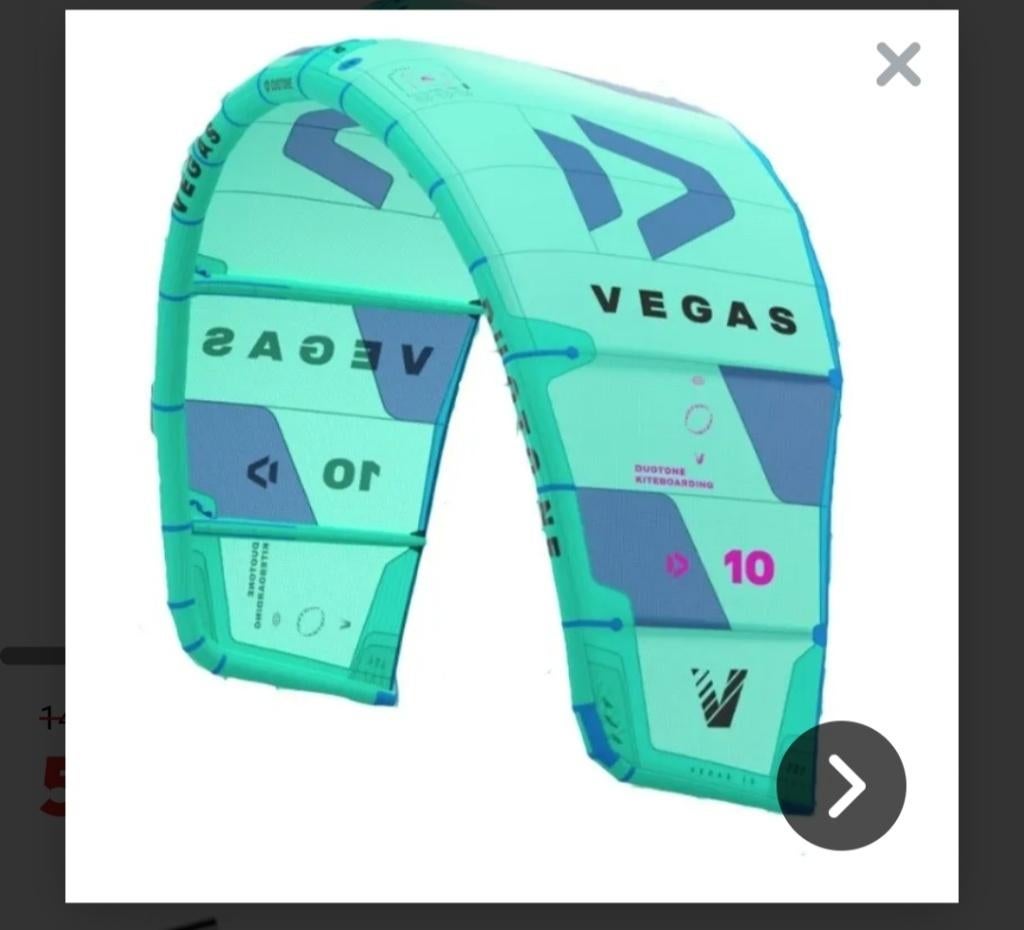 Duotone Vegas 9m2 2023 vliegervleugel, Watersport en Boten, Ophalen of Verzenden, Nieuw, 9 m², Kite