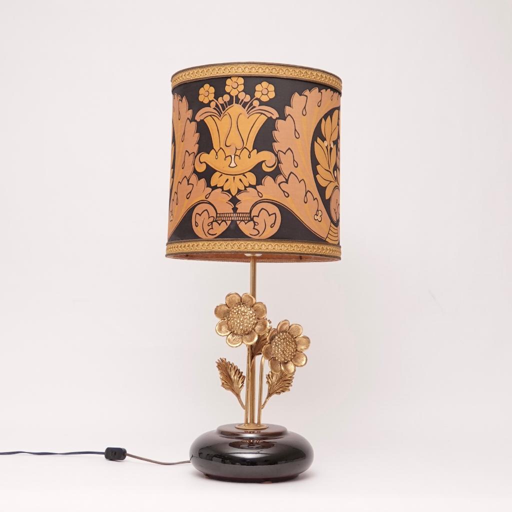 Vintage Hollywood Regency tafellamp, Ophalen, Zo goed als nieuw, 50 tot 75 cm