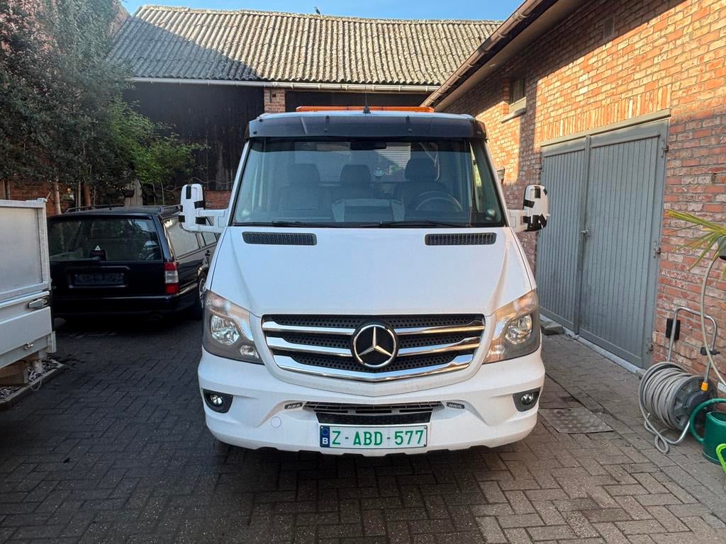 Mercedes Sprinter Takelwagen Automaat 3 liter Diesel Euro 6, Navigatiesysteem, Bedrijf, Diesel, 2 deurs