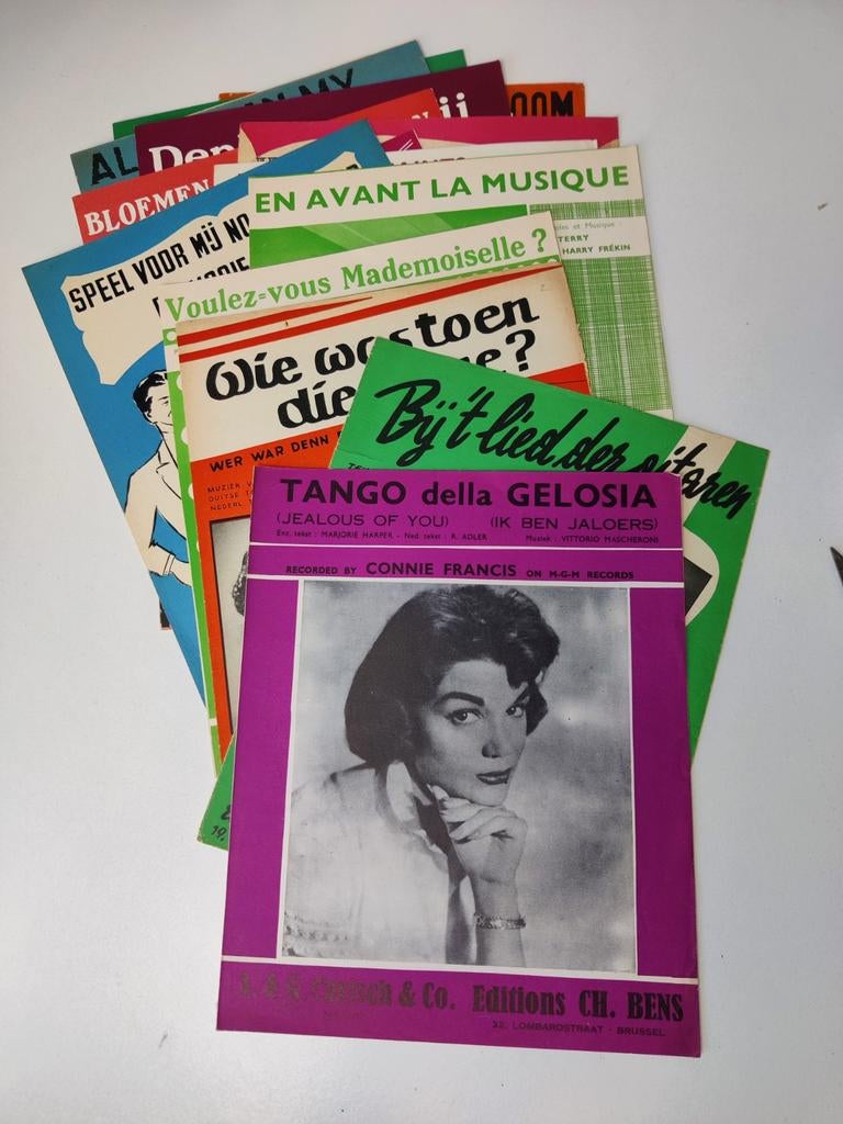 20 X Bladmuziek - vintage jaren stillekes, Boeken, Verzenden