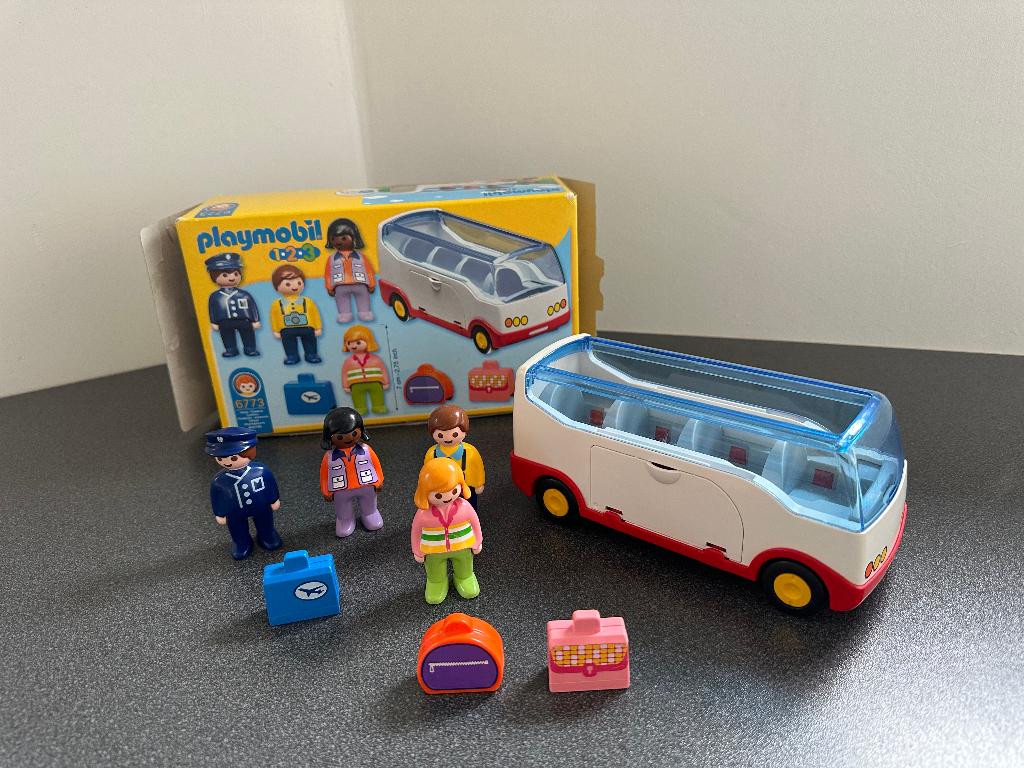 Playmobil 6773 bus de voyage + 4 personnages + accessoires, Enlèvement ou Envoi, Utilisé, Ensemble complet