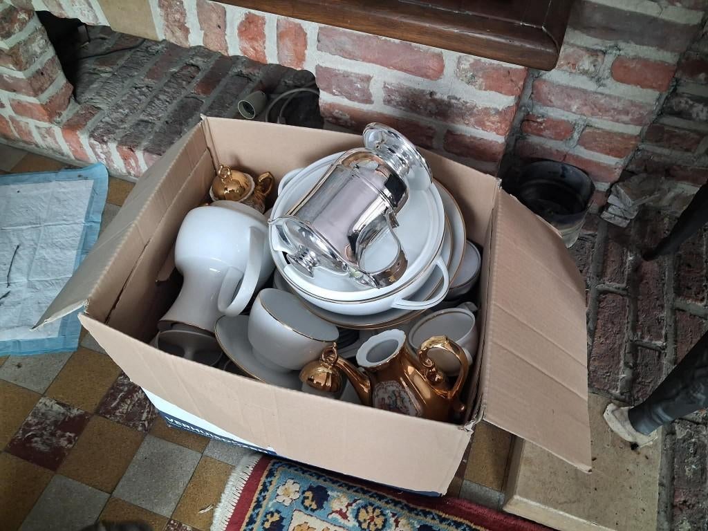 doos servies - bieden, Ophalen