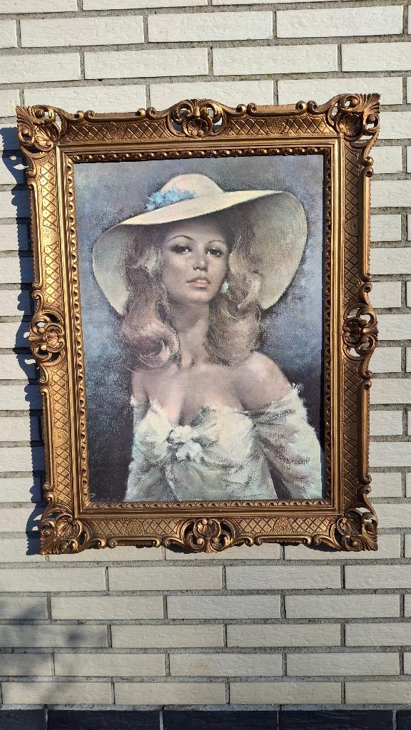 VINTAGE! Grote kader foto op paneel (3 stuks verkrijgbaar)., Antiek en Kunst, Ophalen