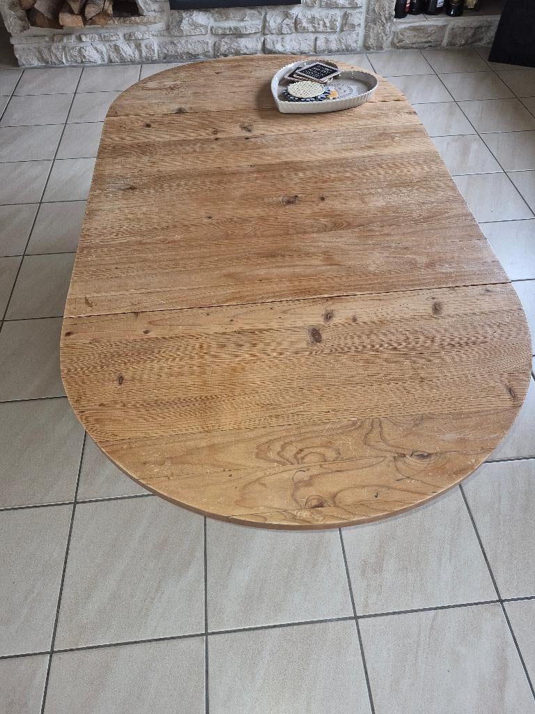 Table de sslon en pin, Maison & Meubles, 100 à 150 cm, Moins de 50 cm, Enlèvement, Utilisé