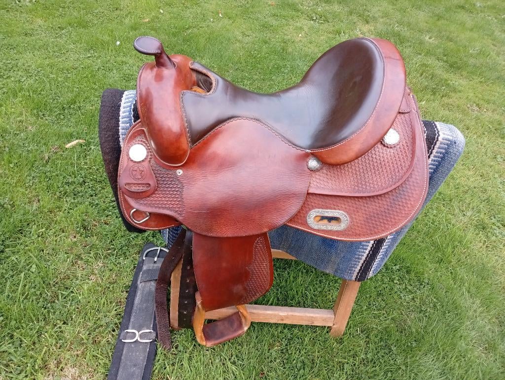 Westernzadel White Star in zeer goede staat, Enlèvement ou Envoi, Utilisé, Western