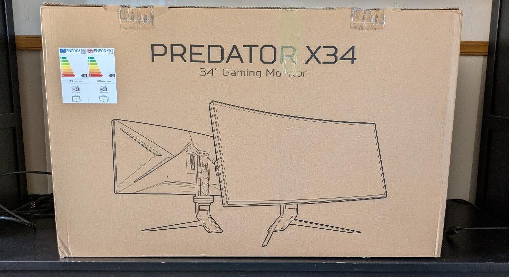 Ecran Ultrawide Acer Predator X34S, Informatique & Logiciels, Gaming, 1 à 2 ms, Enlèvement, Utilisé