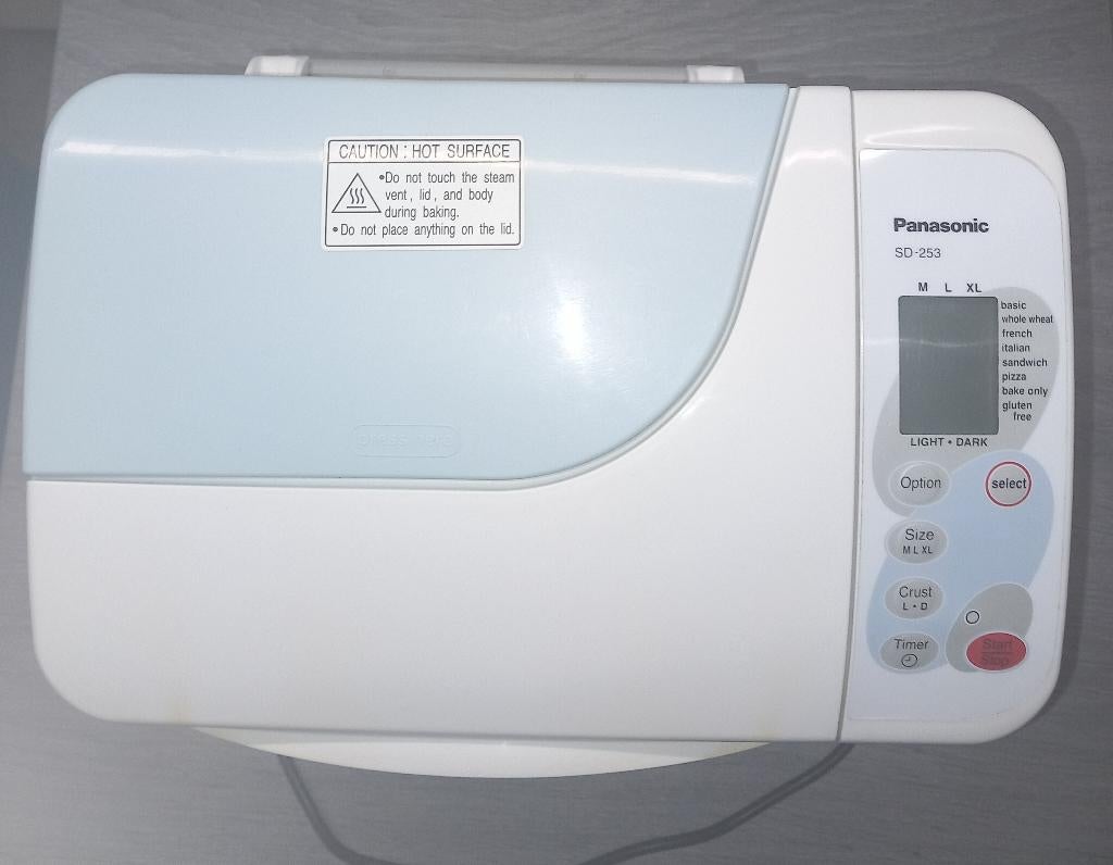 broodbakmachine Panasonic, 800 tot 1200 gram deeg, Ophalen, Gebruikt, Met timer