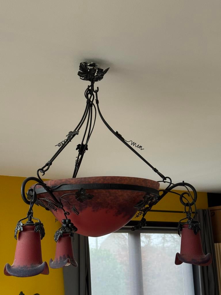 Glazen hanglamp Müller Coupe en Three Tulips, Ophalen