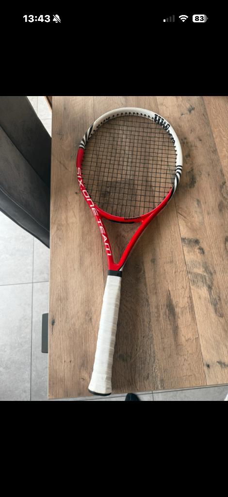 Wilson six one team, Sport en Fitness, Tennis, Gebruikt, L1, Ophalen of Verzenden, Wilson