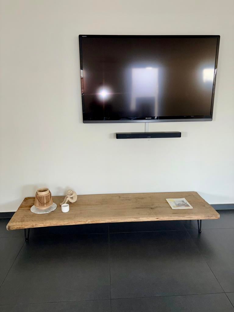 Tv meubel ( Boomstam ), Ophalen, Zo goed als nieuw