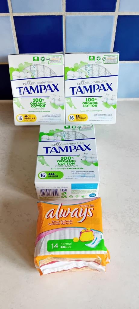 3 boîtes de Tampax avec applicateur, Enlèvement ou Envoi, Neuf, Autres types