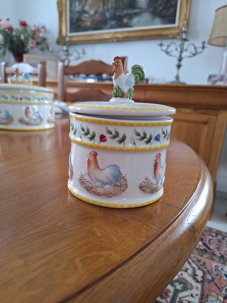 Petite bonbonnière style pâques neuve villeroy et boch, Antiquités & Art, Enlèvement