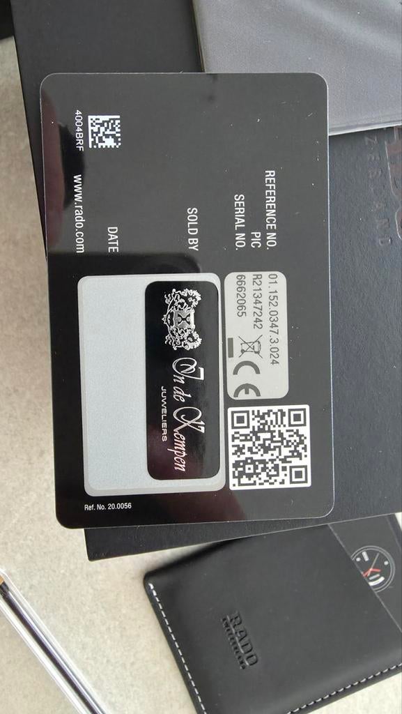 RADO CERMICA 12 J.JUBILEUM BEPERKTE OPLAGE MET BOX, PAPIERE, Ophalen