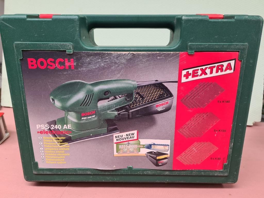 Bosch vlakschuurmachine PSS 240 AE, Bricolage & Construction, Outillage | Ponceuses, Ponceuse orbitale, Enlèvement