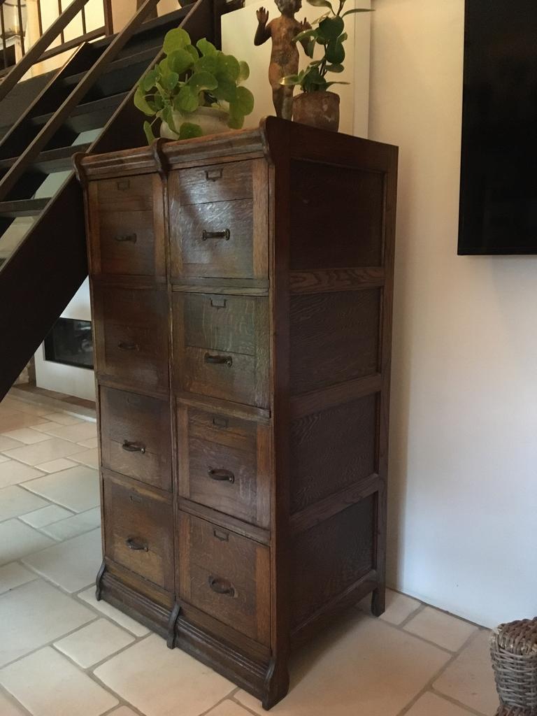 Zeldzame Dubbele antiek eiken Notariskast !, Ophalen