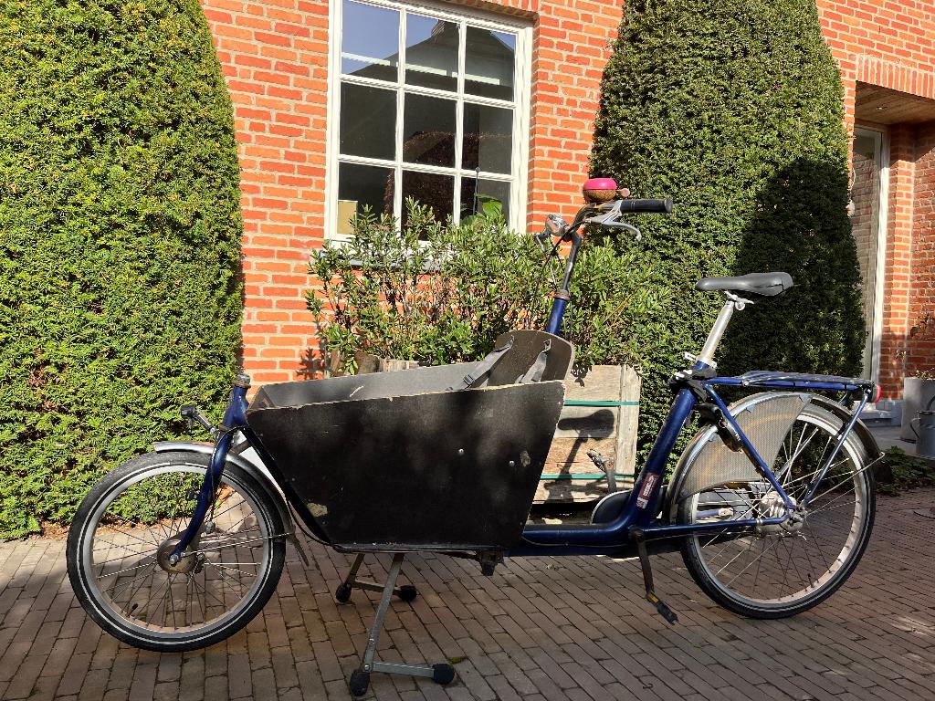 Bakfiets (niet elektrisch), Fietsen en Brommers, Fietsen | Bakfietsen, Gebruikt, Huif, 2 kinderen, Ophalen