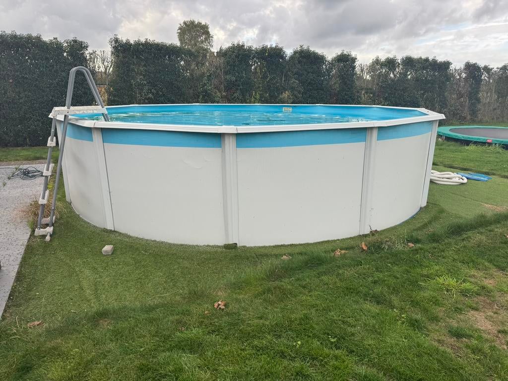 Zwembad 5.5mx1.5, Jardin & Terrasse, Piscines, 300 cm ou plus, Rond, Enlèvement, Utilisé