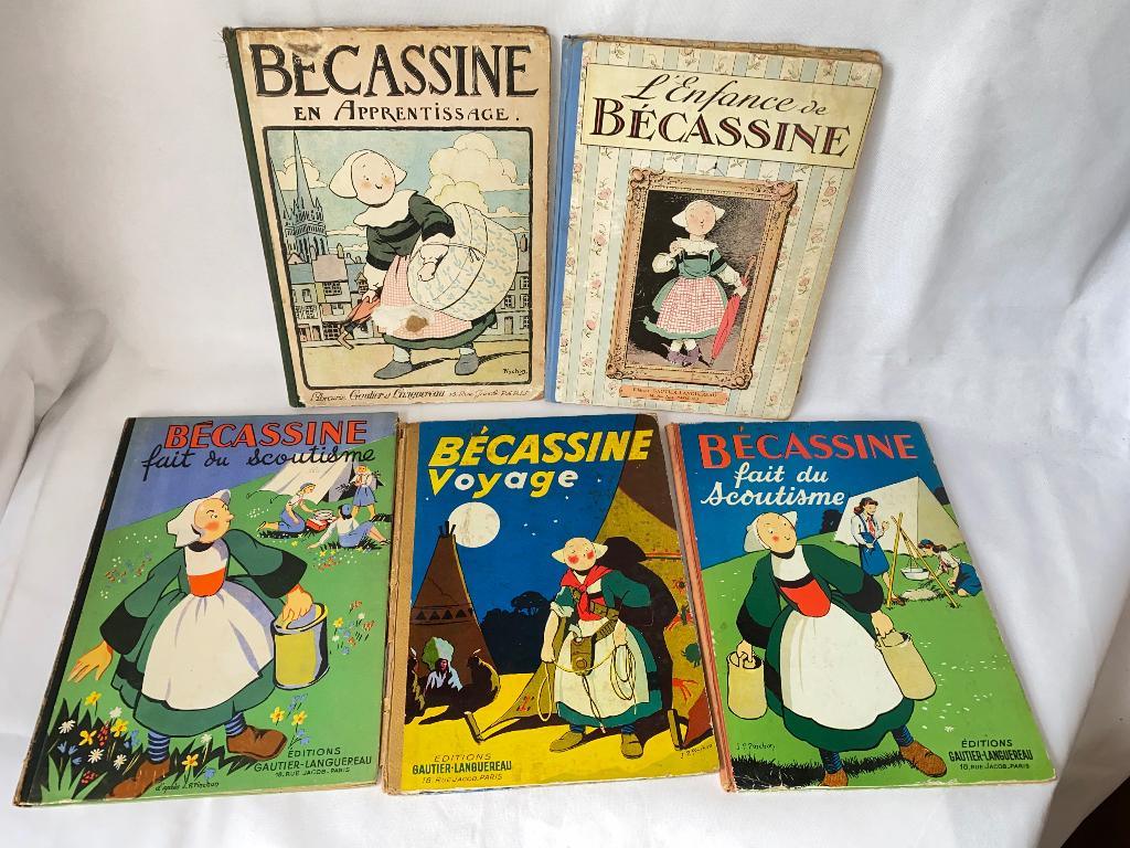 Lot de 5 livres BECASSINE très anciens, Livres, BD, Plusieurs BD, Enlèvement ou Envoi, Gautier, Utilisé