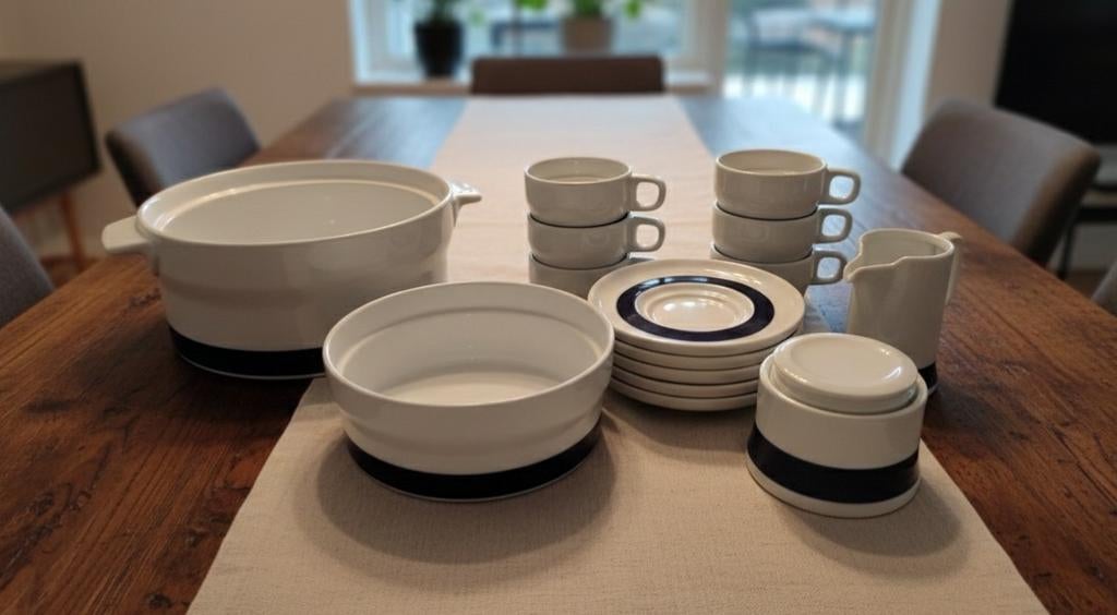 Koffieservies + kommen, Huis en Inrichting, Keuken | Servies, Ophalen, Zo goed als nieuw, Kom(men)