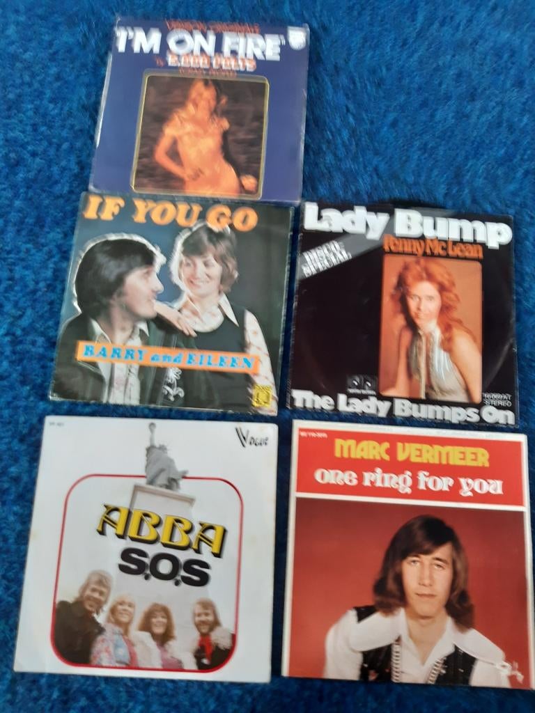 5 diverse singles jaren 70, Ophalen of Verzenden, Gebruikt, Dance