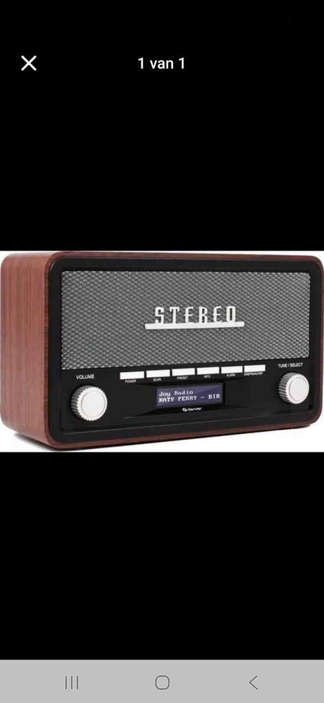 Denver DAB Radio - Retro Radio - Bluetooth - DAB+/ FM - Dimb, Ophalen