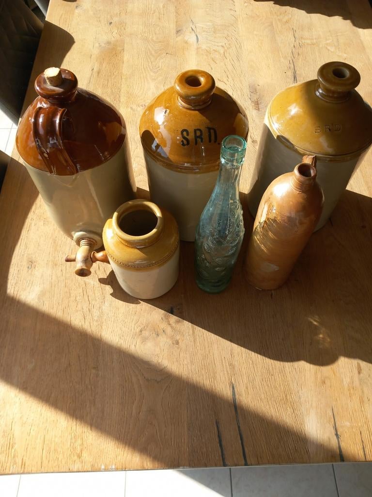 Lot Britse en Duitse Kruiken WO1, origineel, Ophalen of Verzenden