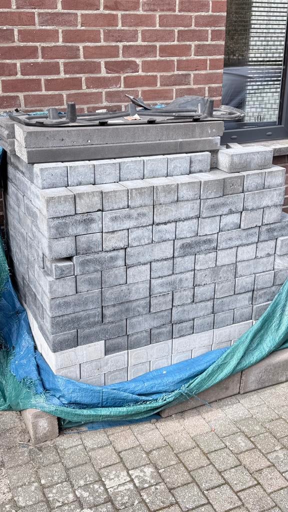 Klinkers te koop overschot, Doe-het-zelf en Bouw, Metselstenen, Ophalen, Zo goed als nieuw