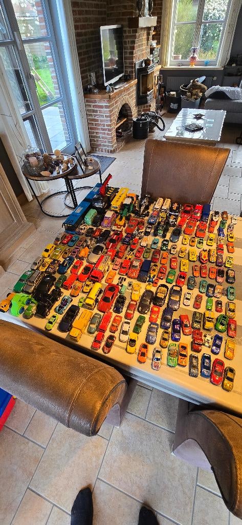 Lot Speelgoed Autootjes: 60 tal Hotweels en Matchbox + Varia, Kinderen en Baby's, Speelgoed |Speelgoedvoertuigen, Ophalen, Gebruikt