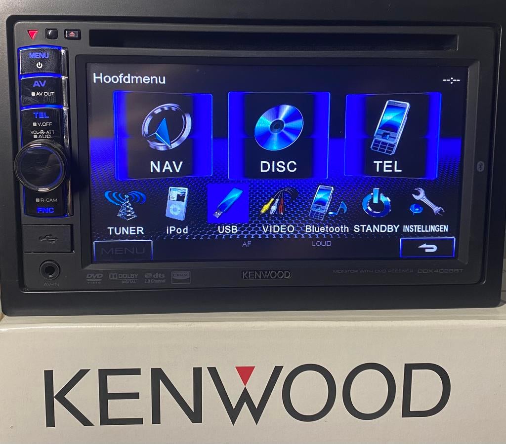 Kenwood dubbeldin radio Bluetooth touchscreen, Auto diversen, Autoradio's, Verzenden, Zo goed als nieuw
