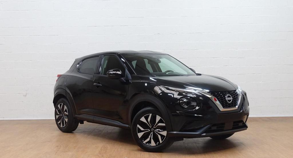 Nissan Juke 1.0 DIG-T Acenta automaat, Auto's, Nissan, https://public.car-pass.be/vhr/6c3558fa-f019-443f-a624-8b8675a3bc22, Stof