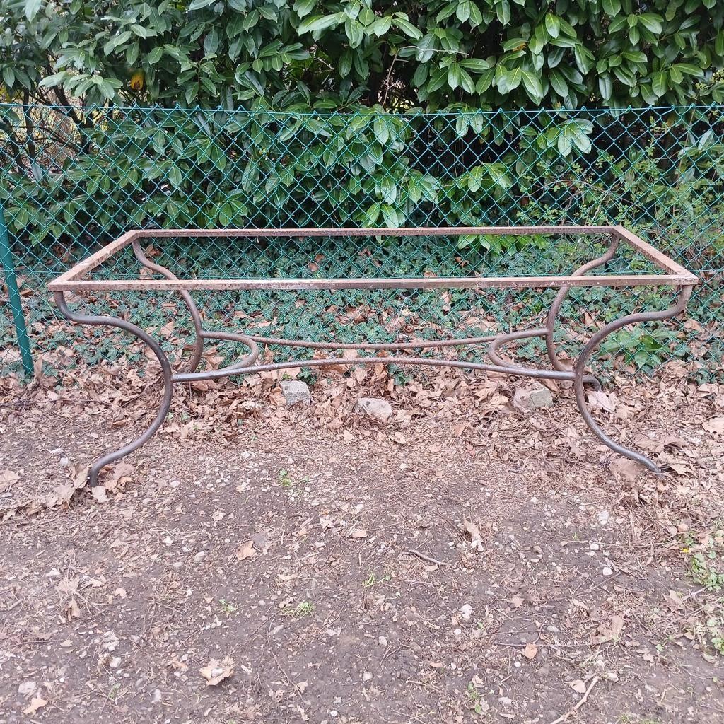Pied de table métallique pour le jardin 0,75 m x 1,85 m, Enlèvement, Utilisé, Rectangulaire, Métal