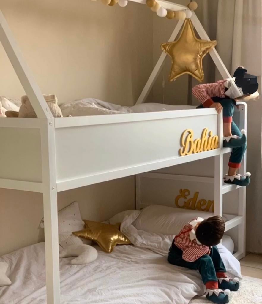 Montessori home stapelbed met Kura-dak, Ophalen, Zo goed als nieuw