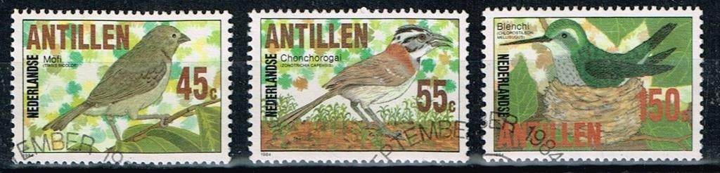 Postzegels uit de Ned. Antillen - K 5637 - vogels, Verzenden, Gestempeld