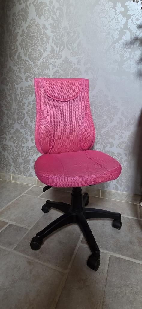 Kinder bureaustoel, Ophalen, Zo goed als nieuw, Roze, Bureaustoel