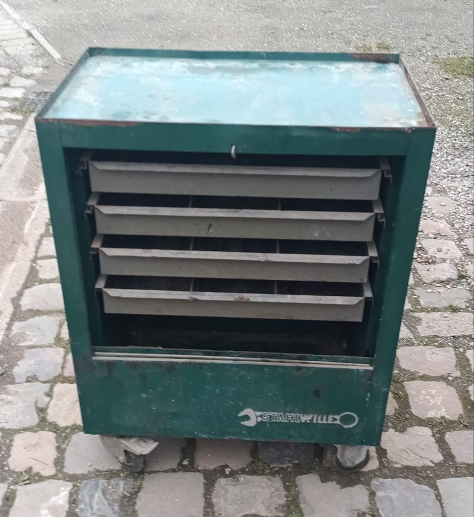 Gereedschapskar met laden, Enlèvement