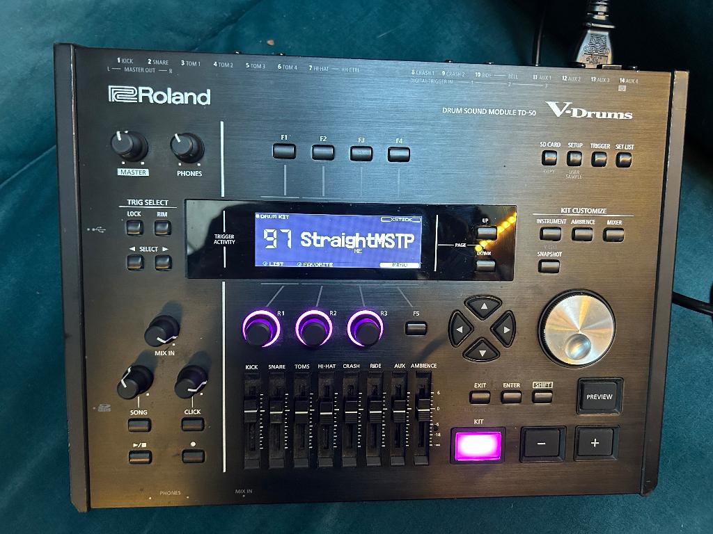 Roland TD-50X Module met V-Expressions Arsenal & Armory, Muziek en Instrumenten, Ophalen, Gebruikt, Roland, Elektronisch